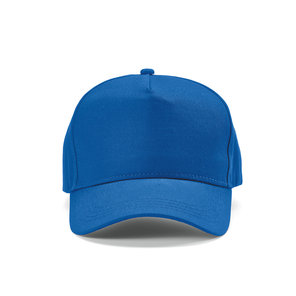 Casquette personnalisable 5 pans coton recyclé 280g Hendrix Bleu