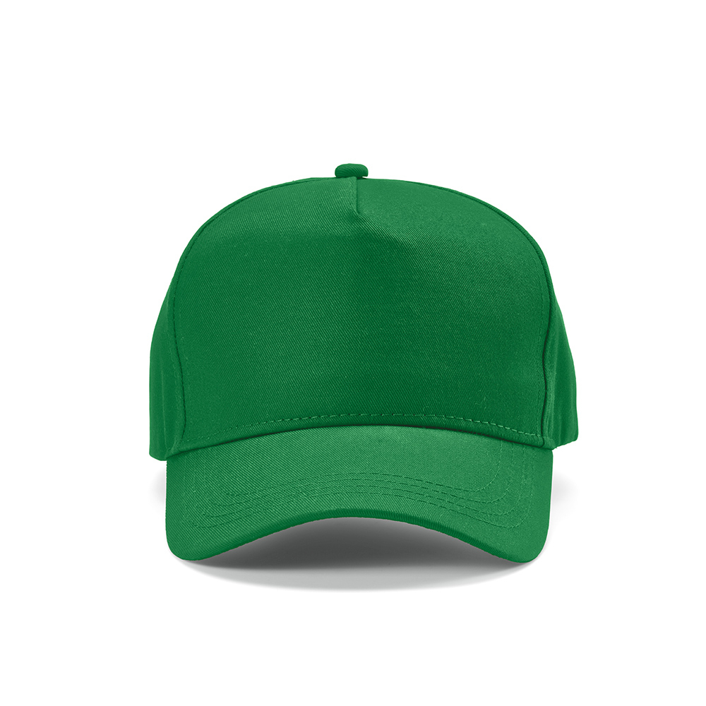 Casquette personnalisable 5 pans coton recyclé 280g Hendrix Vert