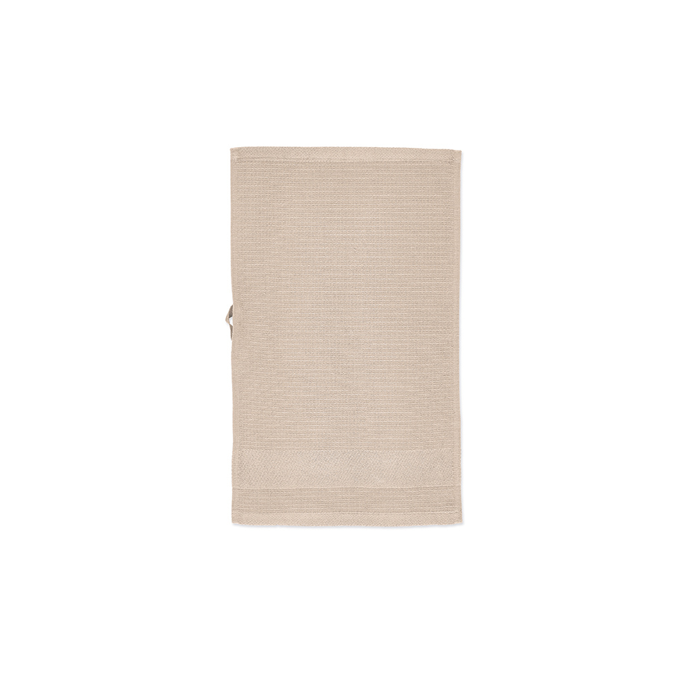 Petite serviette promotionnelle coton recyclé 500g Botticelli S Beige