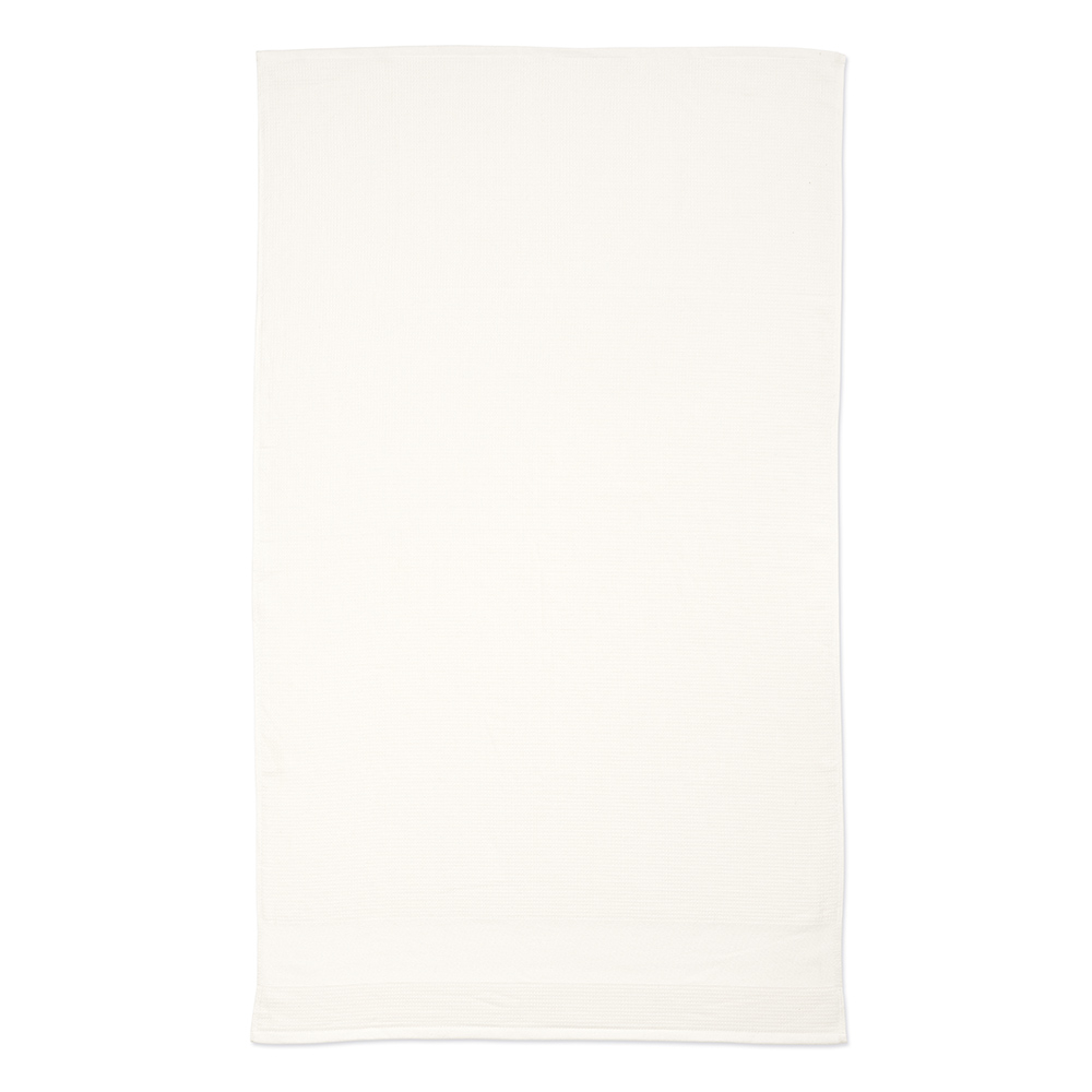 Grand drap de bain personnalisé coton recyclé 500g Botticelli XL Blanc