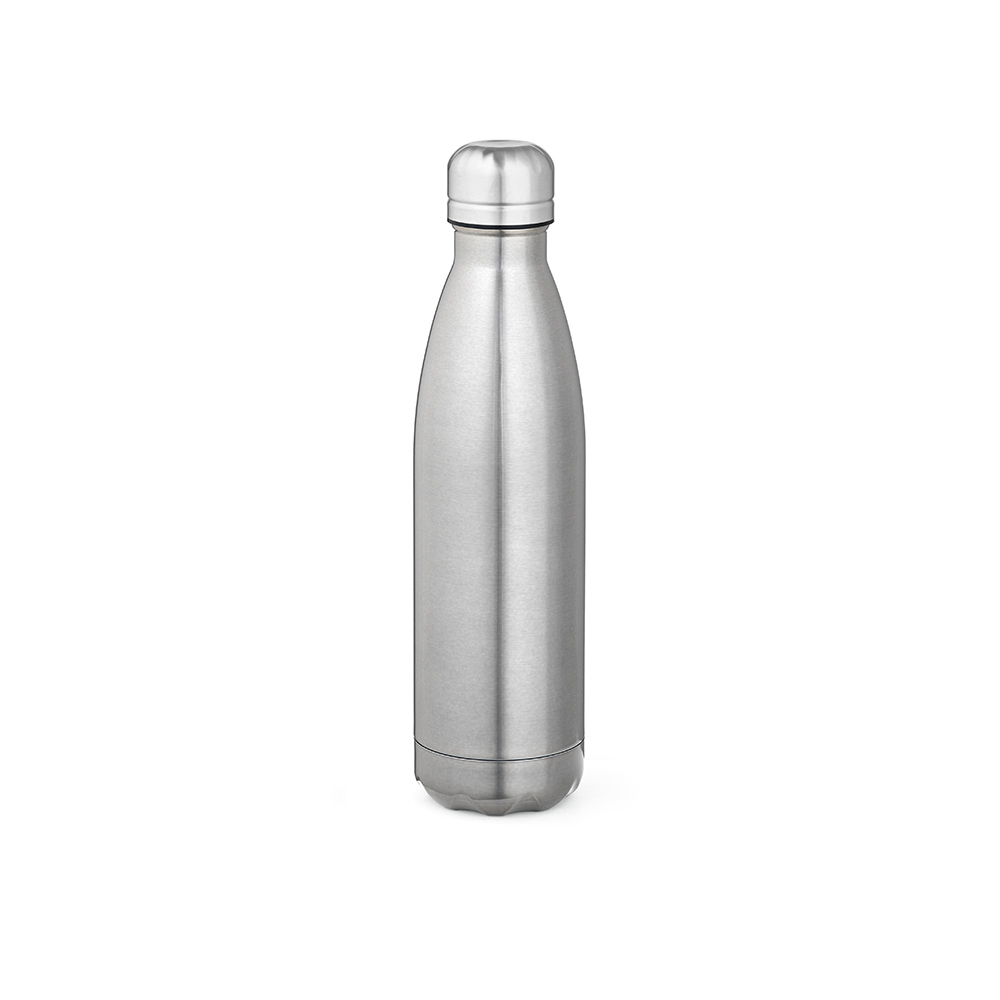 Bouteille promotionnelle 535ml double paroi recyclée Mississippi 550P Argent