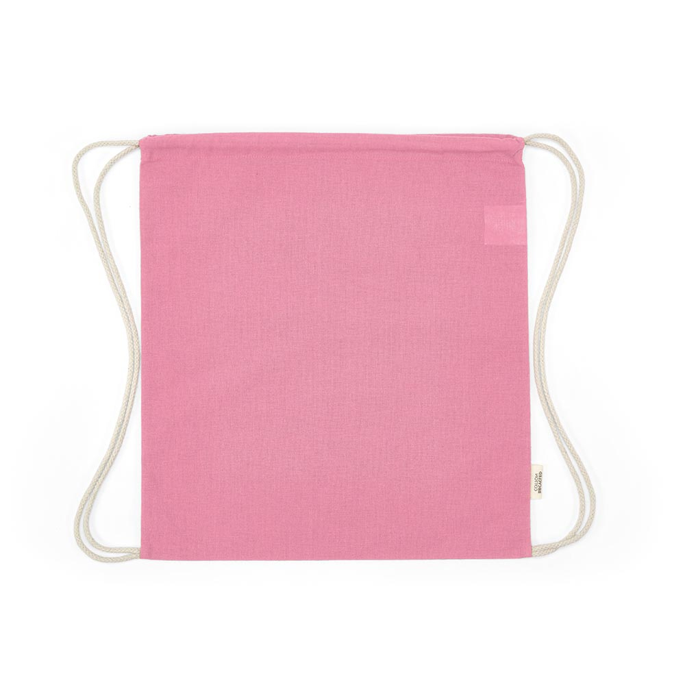 Gym bag à personnaliser coton recyclé 140g Lhotse Rose