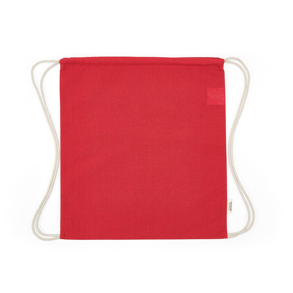 Gym bag à personnaliser coton recyclé 140g Lhotse Rouge