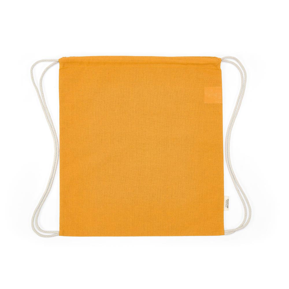 Gym bag à personnaliser coton recyclé 140g Lhotse Jaune