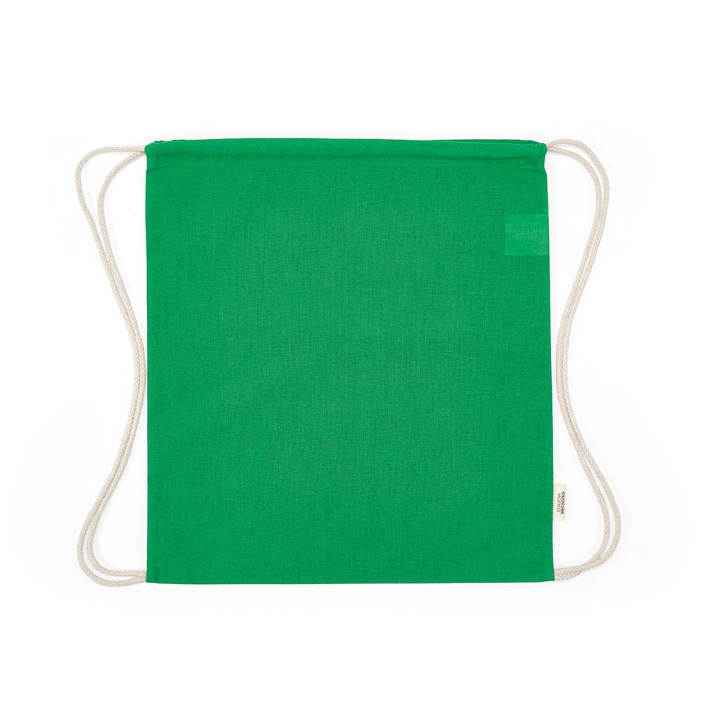 Gym bag à personnaliser coton recyclé 140g Lhotse Vert