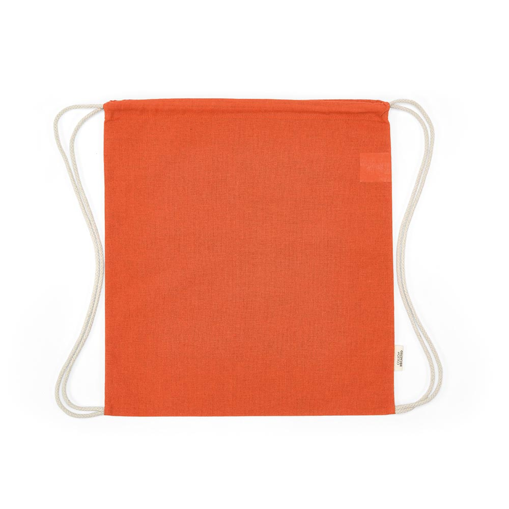 Gym bag à personnaliser coton recyclé 140g Lhotse Orange