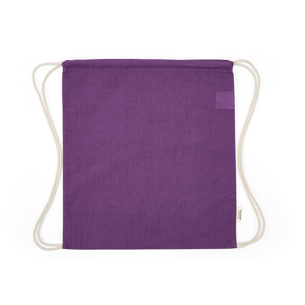 Gym bag à personnaliser coton recyclé 140g Lhotse Violet