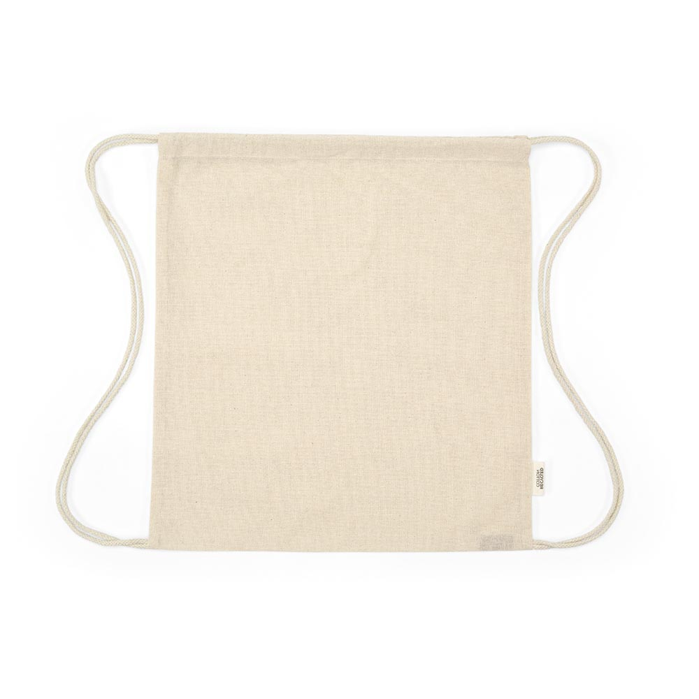 Gym bag à personnaliser coton recyclé 140g Lhotse Naturel