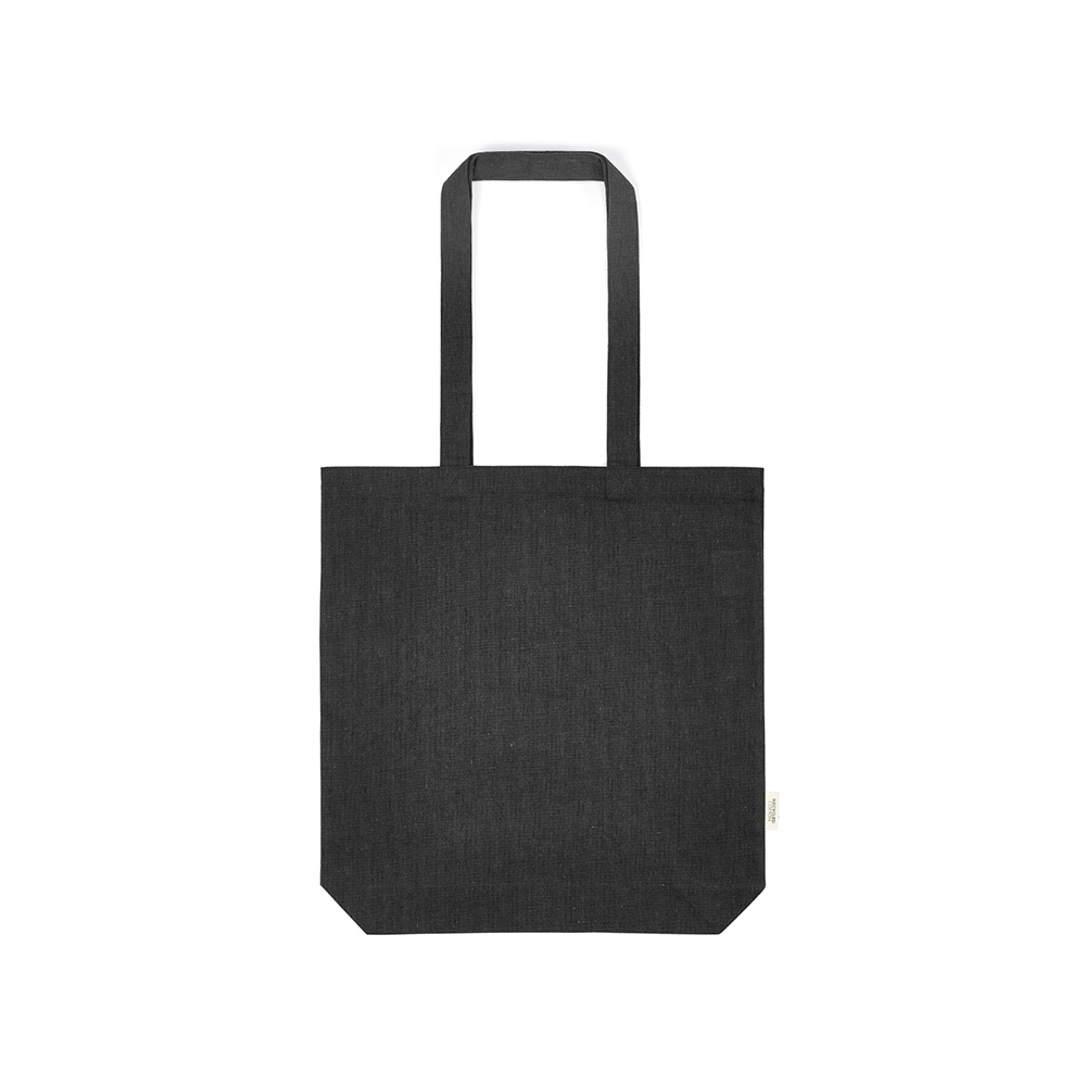 Shopping bag publicitaire coton recyclé 180g Annapurna Noir