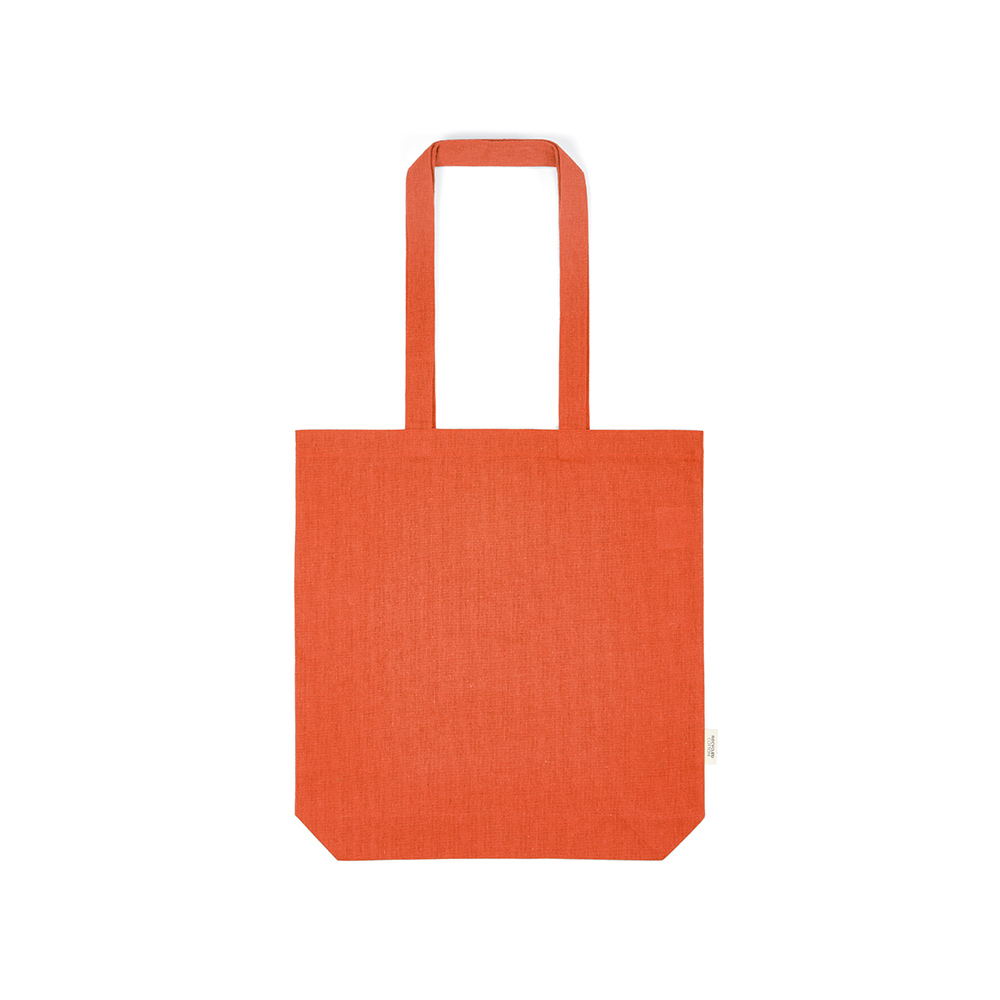 Shopping bag publicitaire coton recyclé 180g Annapurna Orange