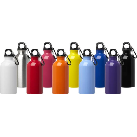 Gourde publicitaire 400ml simple paroi inox recyclé RCS Oregon