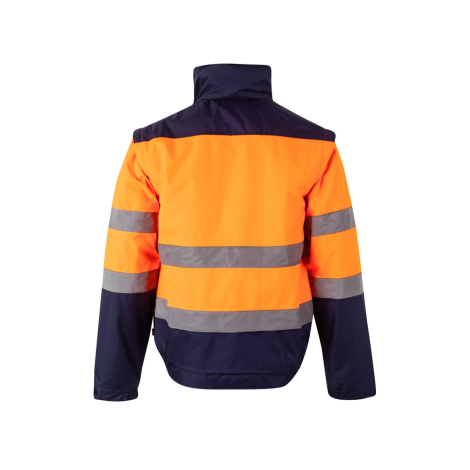 Veste promotionnelle rembourrée bicolore finition PU JUPITER VELILLA