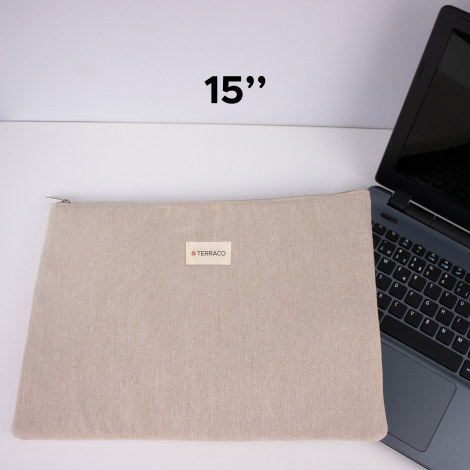Pochette ordinateur 15" recyclée personnalisable