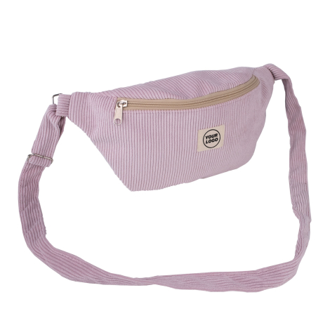 Sac banane en velours personnalisable