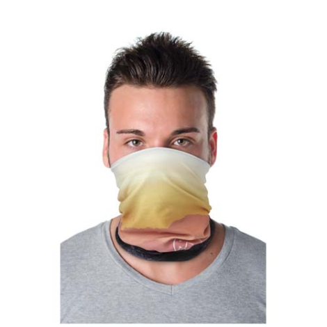 Foulard publicitaire rPET ourlets et polaire Zoya 