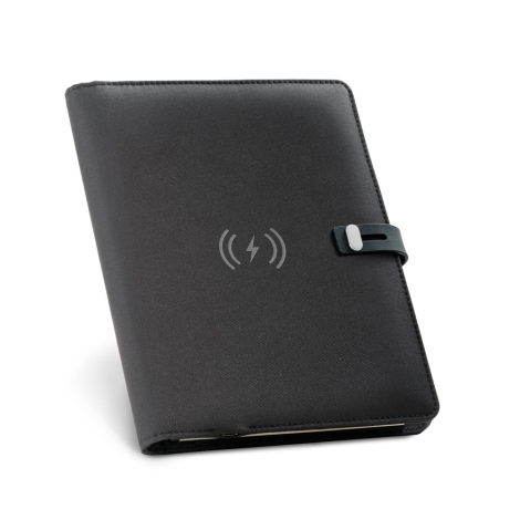 Conférencier publicitaire A5 rPET chargeur 5000mAh EMERGE A5 FOLDER