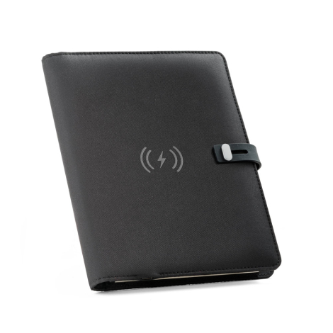Conférencier publicitaire A5 rPET chargeur 5000mAh EMERGE A5 FOLDER