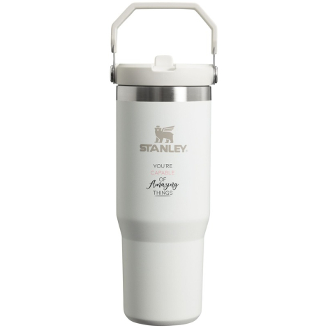 Gobelet personnalisé isotherme paille rabattable 890ml StanleyIceFlow