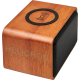 Enceinte Bluetooth personnalisée avec chargeur à induction Wooden