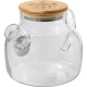 Théière promotionnelle en verre filtre inox et couvercle bambou Zen