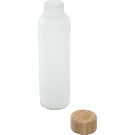 Bouteille en verre promotionnelle 500ml couvercle bambou Lume