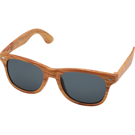 Lunettes de soleil promotionnelles effet bois Mira