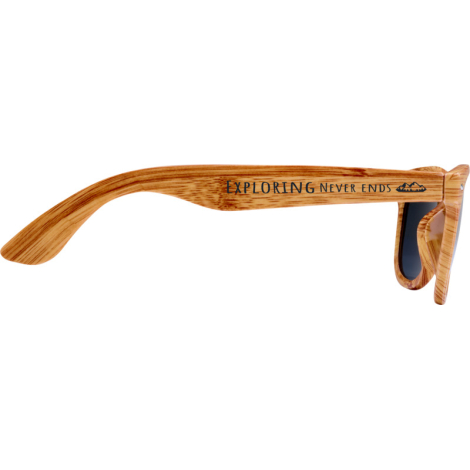 Lunettes de soleil promotionnelles effet bois Mira