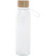 Bouteille en verre à personnaliser 500ml couvercle bambou Porto