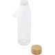 Bouteille en verre à personnaliser 500ml couvercle bambou Porto