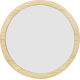 Miroir rond personnalisé en bambou naturel Lustre