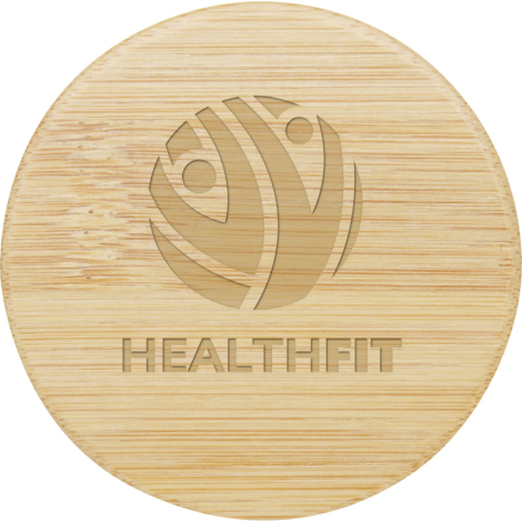 Miroir rond personnalisé en bambou naturel Lustre