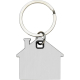 Porte-clés personnalisé en forme de maison avec plaque en acier Nook