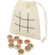 Jeu de morpion personnalisable en bois avec pochette coton Whorl