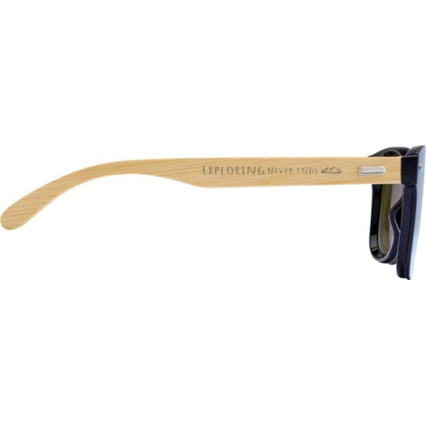 Lunettes de soleil publicitaires avec branches en bambou Tan