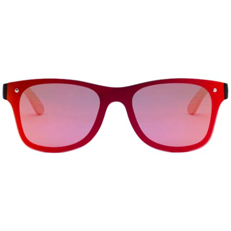 Lunettes de soleil publicitaires avec branches en bambou Tan