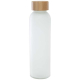 Bouteille en verre promotionnelle 500ml couvercle bambou Lume
