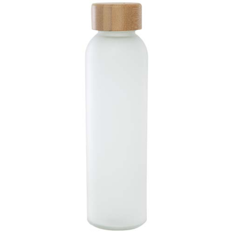 Bouteille en verre promotionnelle 500ml couvercle bambou Lume