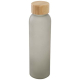 Bouteille en verre promotionnelle 500ml couvercle bambou Lume