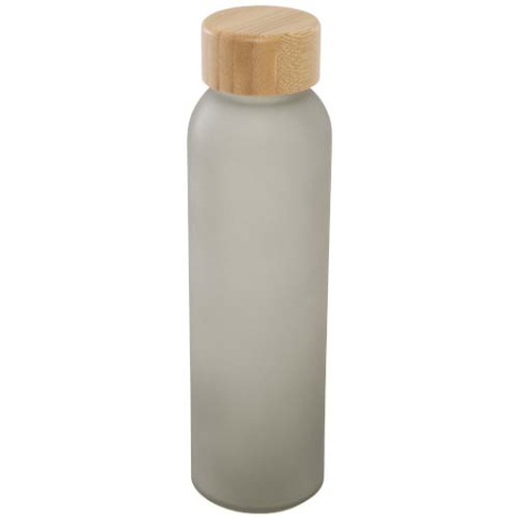 Bouteille en verre promotionnelle 500ml couvercle bambou Lume