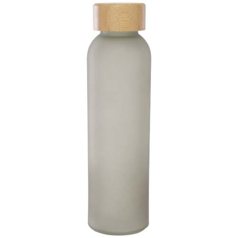 Bouteille en verre promotionnelle 500ml couvercle bambou Lume