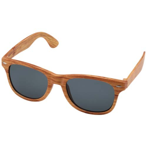 Lunettes de soleil promotionnelles effet bois Mira
