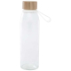 Bouteille en verre à personnaliser 500ml couvercle bambou Porto