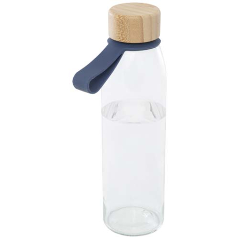 Bouteille en verre à personnaliser 500ml couvercle bambou Porto
