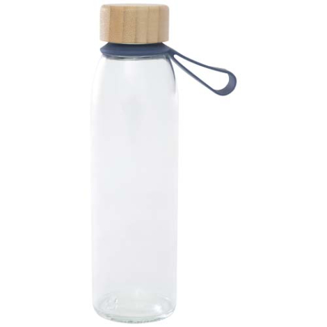 Bouteille en verre à personnaliser 500ml couvercle bambou Porto