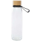 Bouteille en verre à personnaliser 500ml couvercle bambou Porto