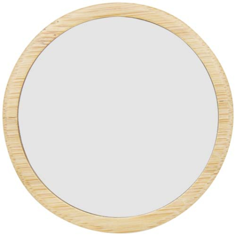 Miroir rond personnalisé en bambou naturel Lustre