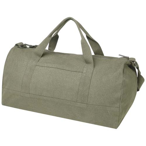 Sac de voyage personnalisé 50L en coton recyclé Porter Vert