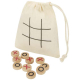 Jeu de morpion personnalisable en bois avec pochette coton Whorl