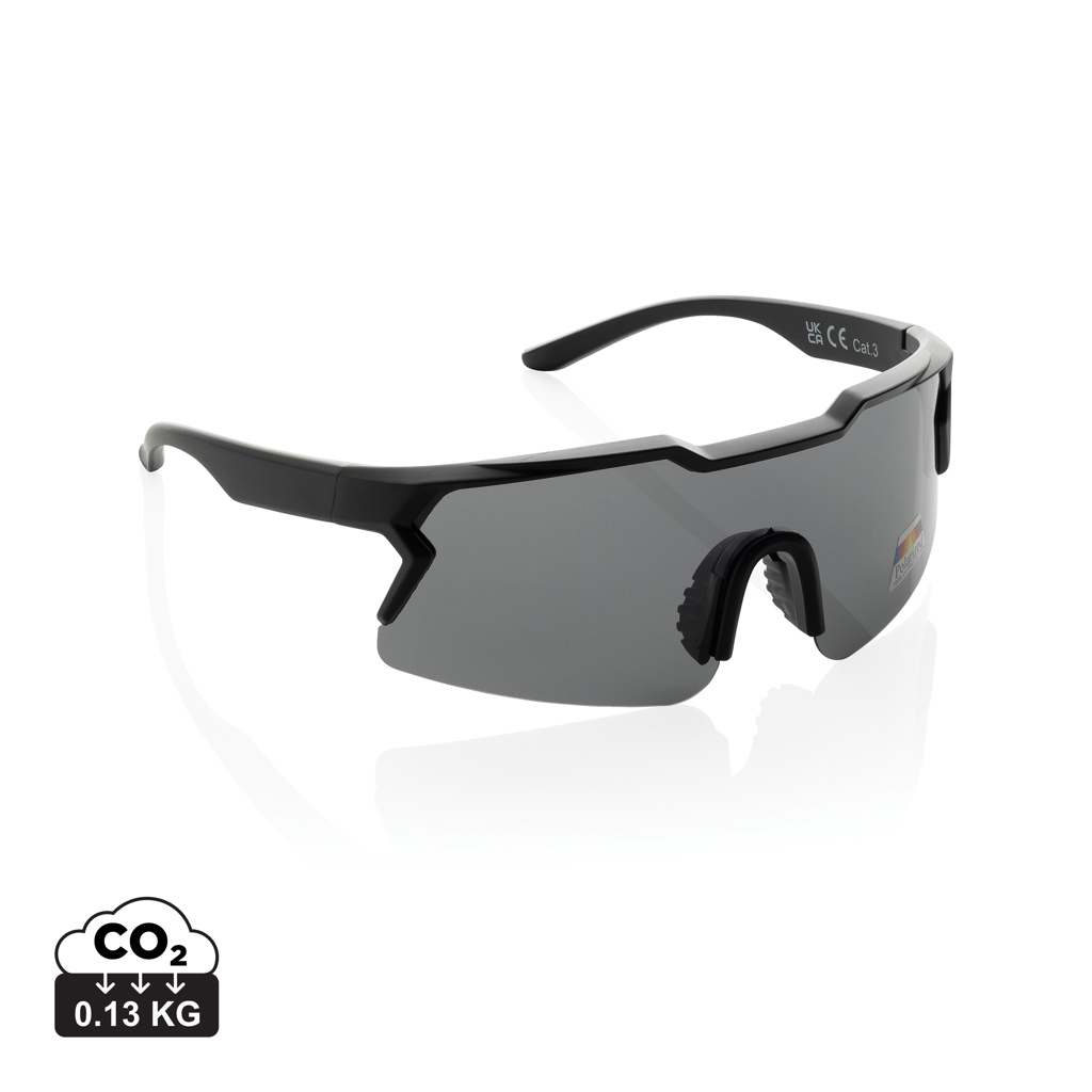 Lunettes personnalisables polarisantes recyclées SproShield Noir