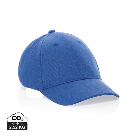Casquette personnalisée 6 panneaux coton recyclé 200g Milo